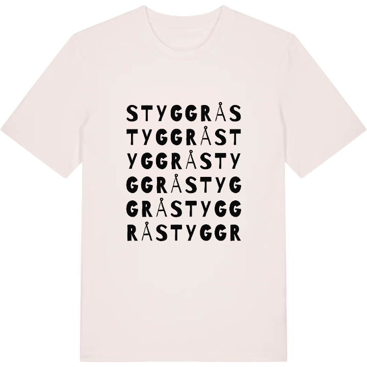Styggrå ordlek t-shirt – t-shirt från PinShirt