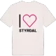 Jag älskar Styrdal t-shirt stort tryck