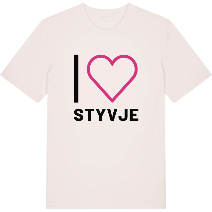 Jag älskar Styvje t-shirt stort tryck – t-shirt från PinShirt