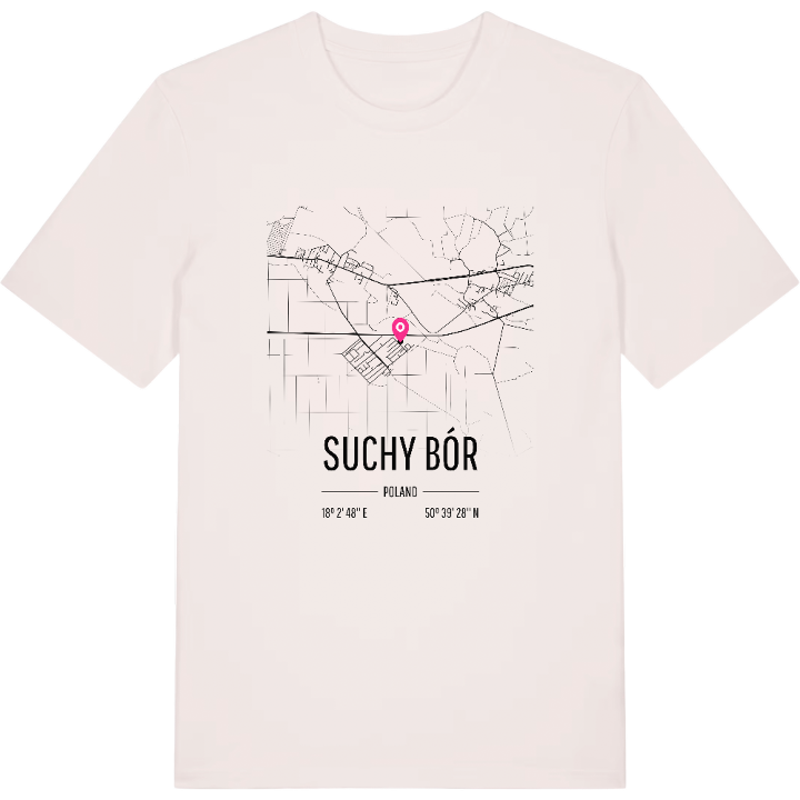 Suchy Bór karta t-shirt – t-shirt från PinShirt