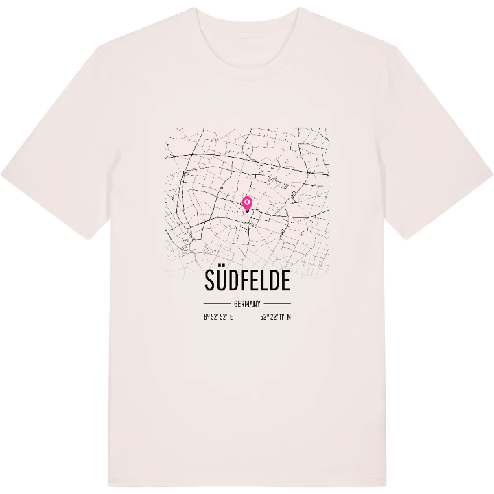 Südfelde karta t-shirt – t-shirt från PinShirt