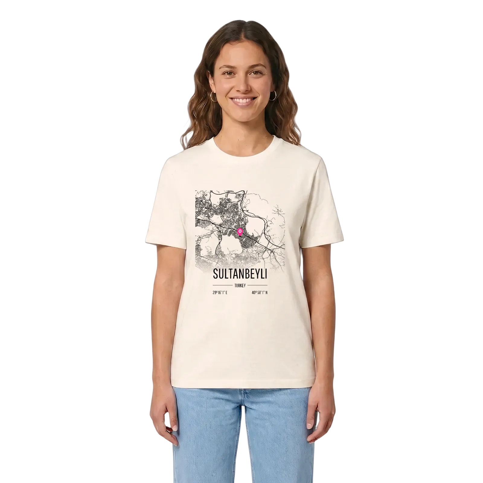 Sultanbeyli karta t-shirt – Vintage White, i miljö