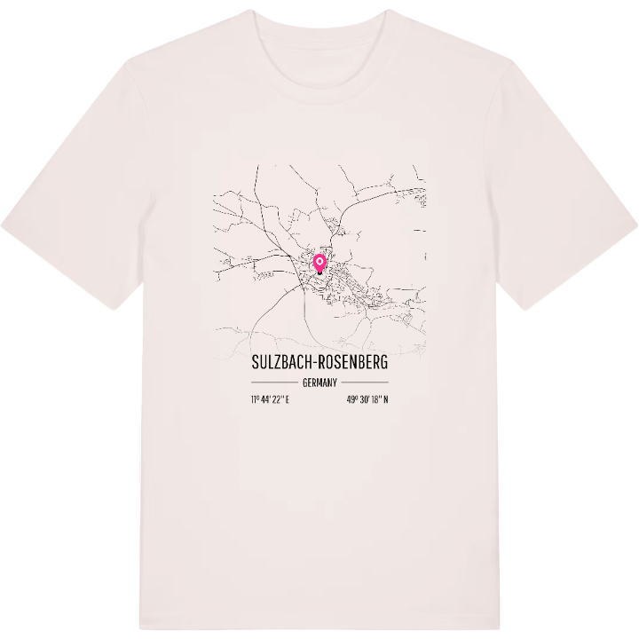 Sulzbach-Rosenberg karta t-shirt – t-shirt från PinShirt