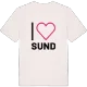 Jag älskar Sund t-shirt stort tryck