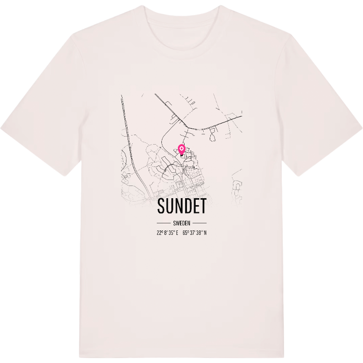 Sundet karta t-shirt – t-shirt från PinShirt