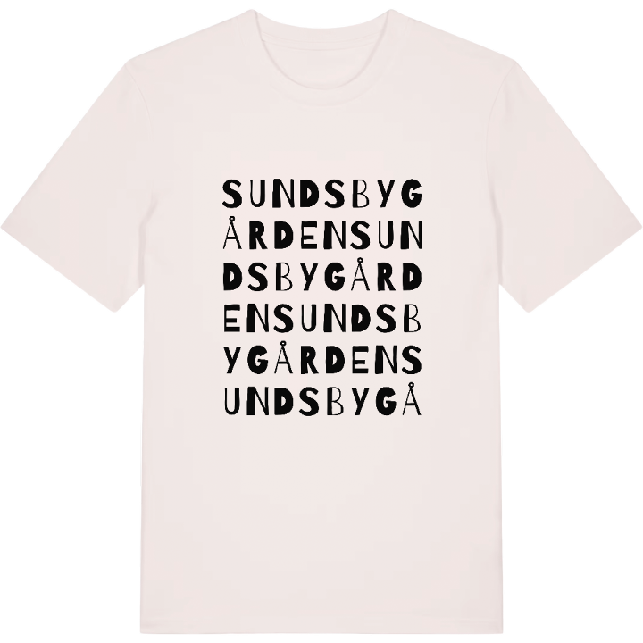Sundsbygården ordlek t-shirt – t-shirt från PinShirt