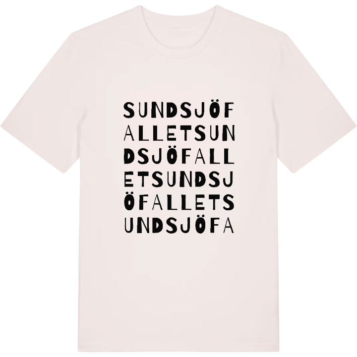 Sundsjöfallet ordlek t-shirt – t-shirt från PinShirt