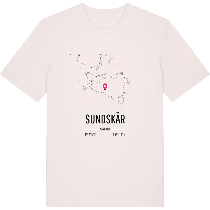 Sundskär karta t-shirt – t-shirt från PinShirt