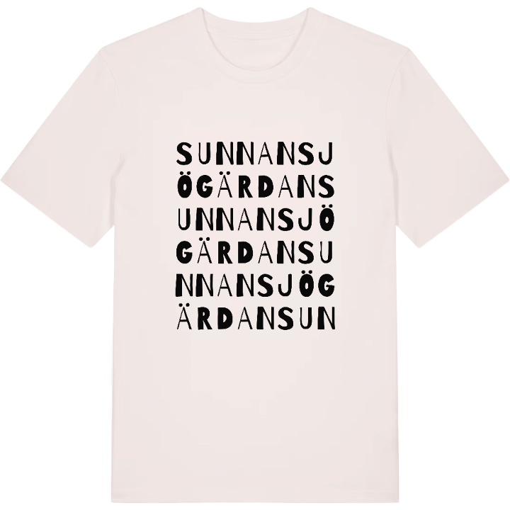 Sunnansjögärdan ordlek t-shirt – t-shirt från PinShirt