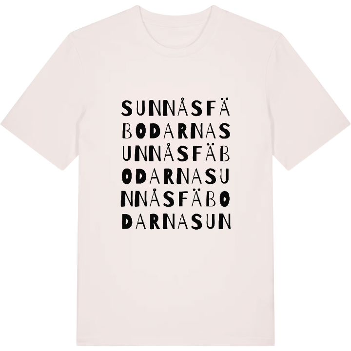 Sunnåsfäbodarna ordlek t-shirt – t-shirt från PinShirt
