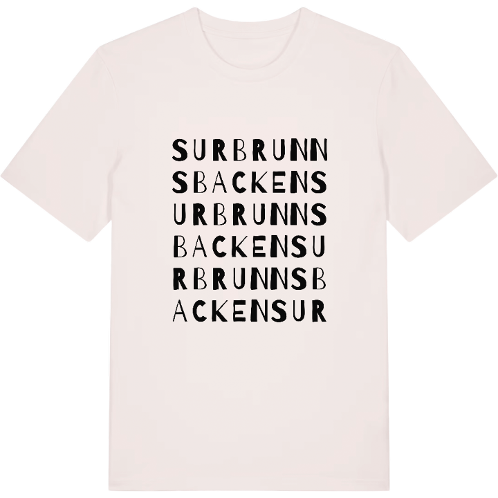 Surbrunnsbacken ordlek t-shirt – t-shirt från PinShirt