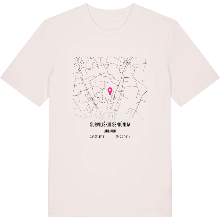 Surviliškio seniūnija karta t-shirt – t-shirt från PinShirt