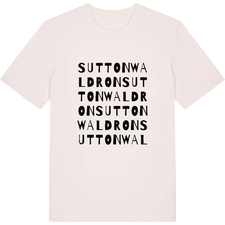 Sutton Waldron ordlek t-shirt – t-shirt från PinShirt