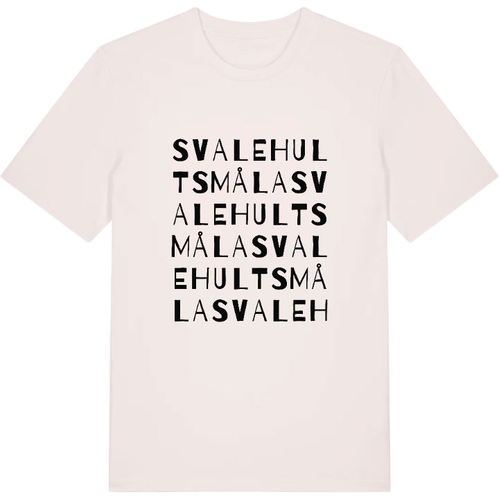 Svalehultsmåla ordlek t-shirt – t-shirt från PinShirt