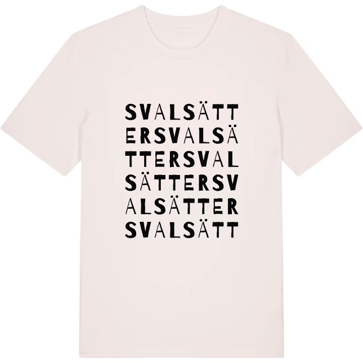 Svalsätter ordlek t-shirt – t-shirt från PinShirt
