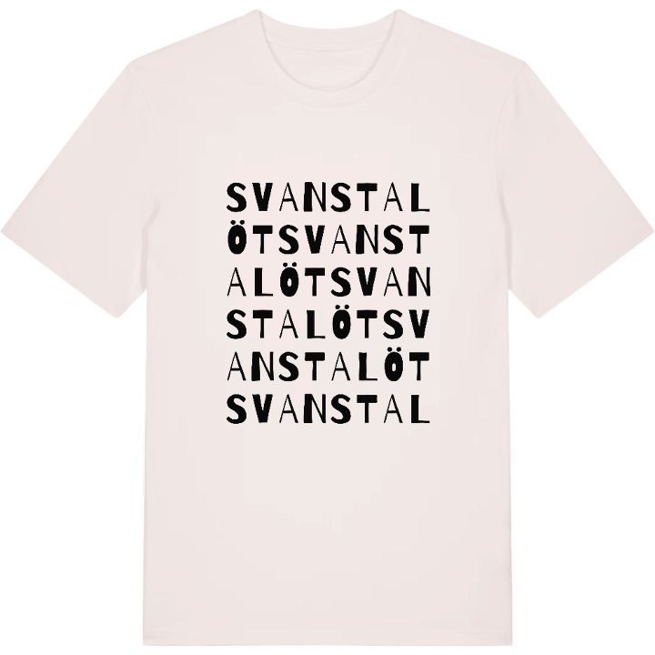 Svanstalöt ordlek t-shirt – t-shirt från PinShirt