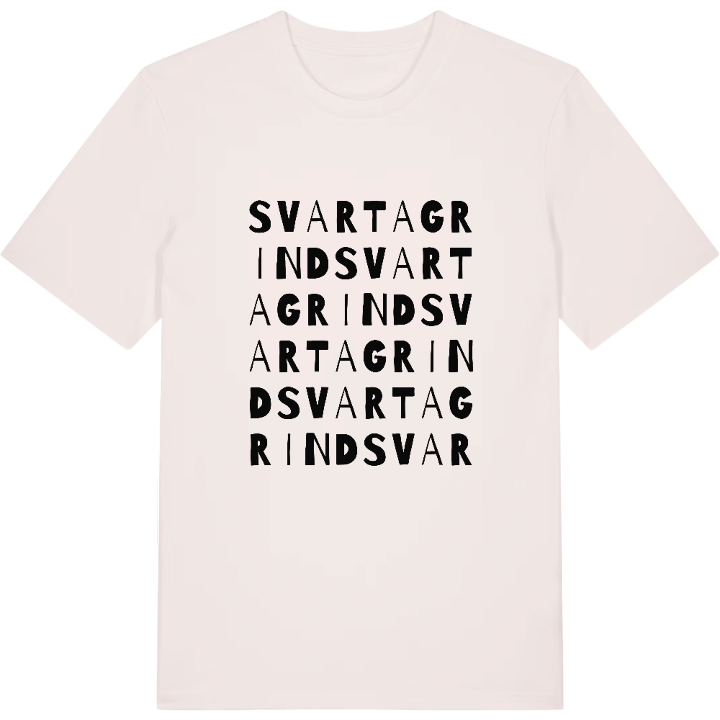 Svarta Grind ordlek t-shirt – t-shirt från PinShirt