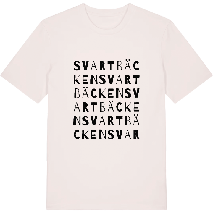 Svartbäcken ordlek t-shirt – t-shirt från PinShirt