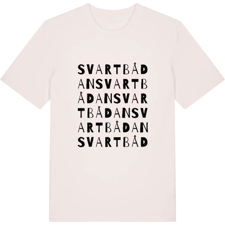 Svartbådan ordlek t-shirt – t-shirt från PinShirt