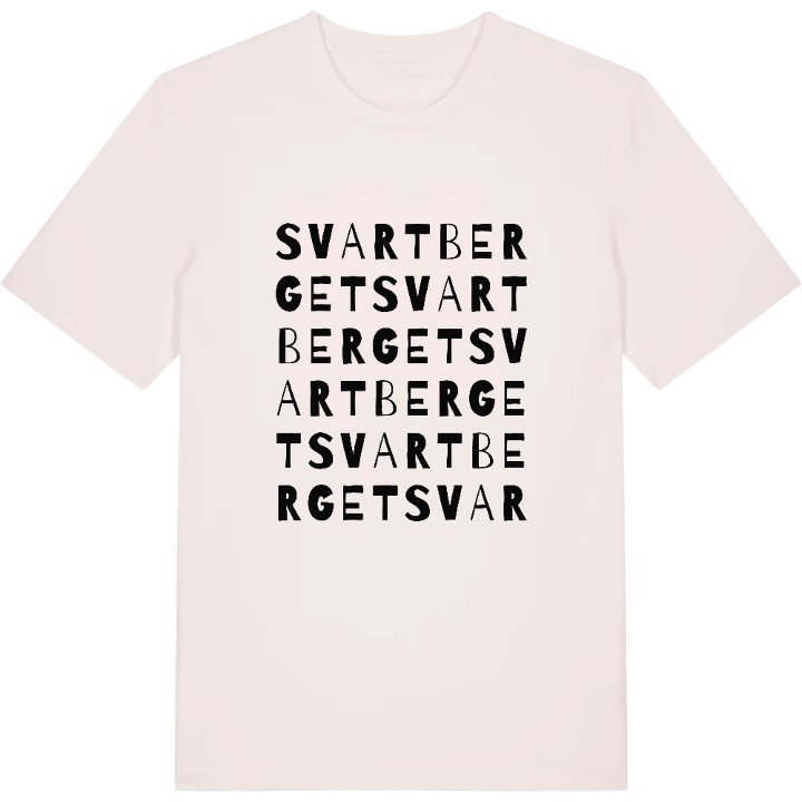 Svartberget ordlek t-shirt – t-shirt från PinShirt