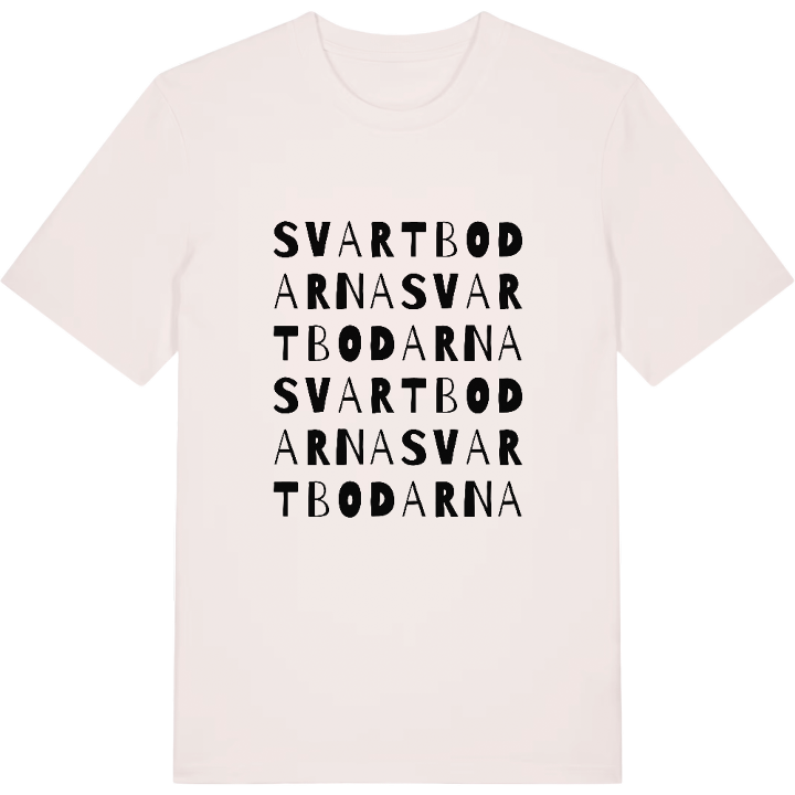 Svartbodarna ordlek t-shirt – t-shirt från PinShirt