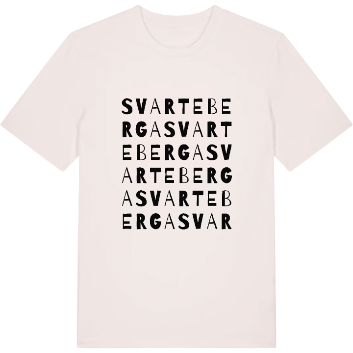 Svarteberga ordlek t-shirt – t-shirt från PinShirt