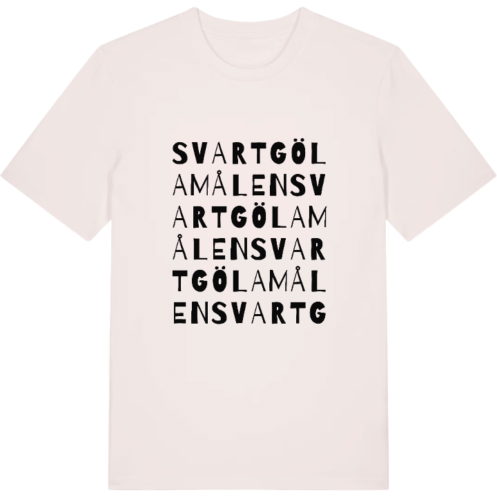 Svartgölamålen ordlek t-shirt – t-shirt från PinShirt