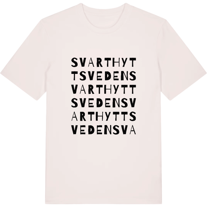 Svarthyttsveden ordlek t-shirt – t-shirt från PinShirt