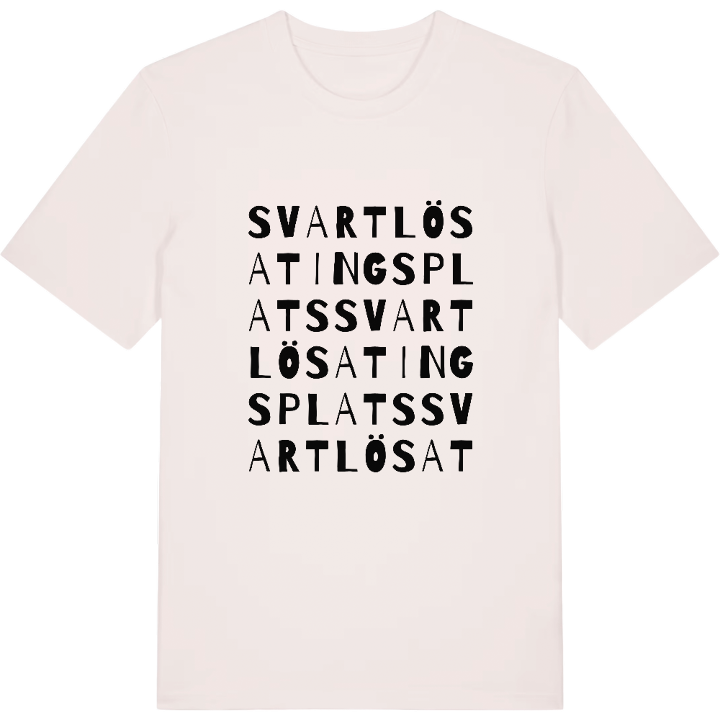 Svartlösa Tingsplats ordlek t-shirt – t-shirt från PinShirt