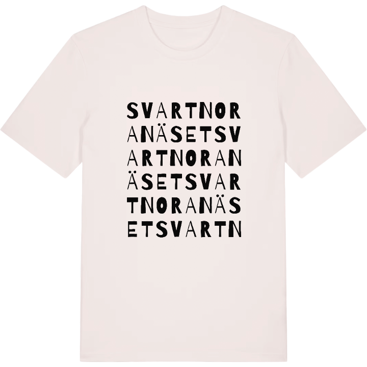 Svartnoranäset ordlek t-shirt – t-shirt från PinShirt