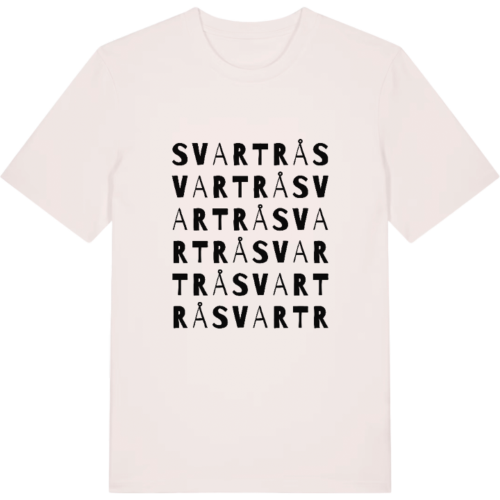 Svartrå ordlek t-shirt – t-shirt från PinShirt
