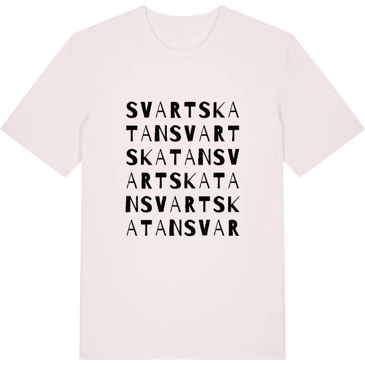 Svartskatan ordlek t-shirt – t-shirt från PinShirt
