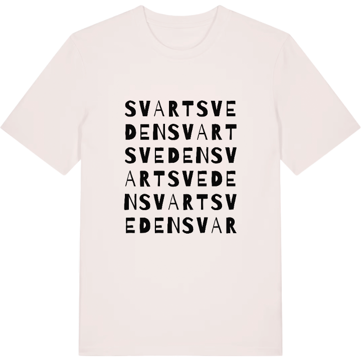 Svartsveden ordlek t-shirt – t-shirt från PinShirt
