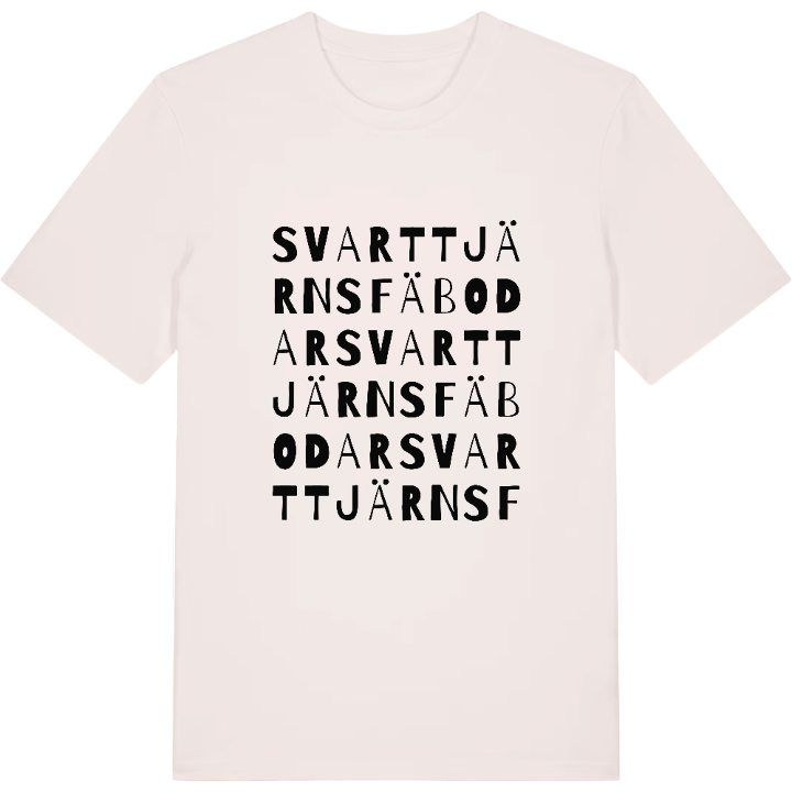 Svarttjärns fäbodar ordlek t-shirt – t-shirt från PinShirt
