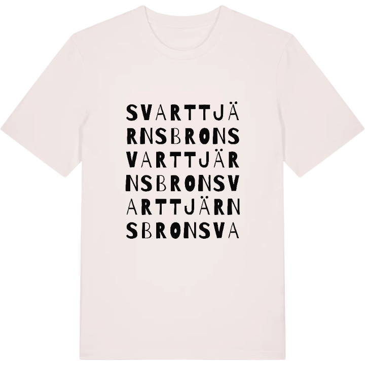 Svarttjärnsbron ordlek t-shirt – t-shirt från PinShirt
