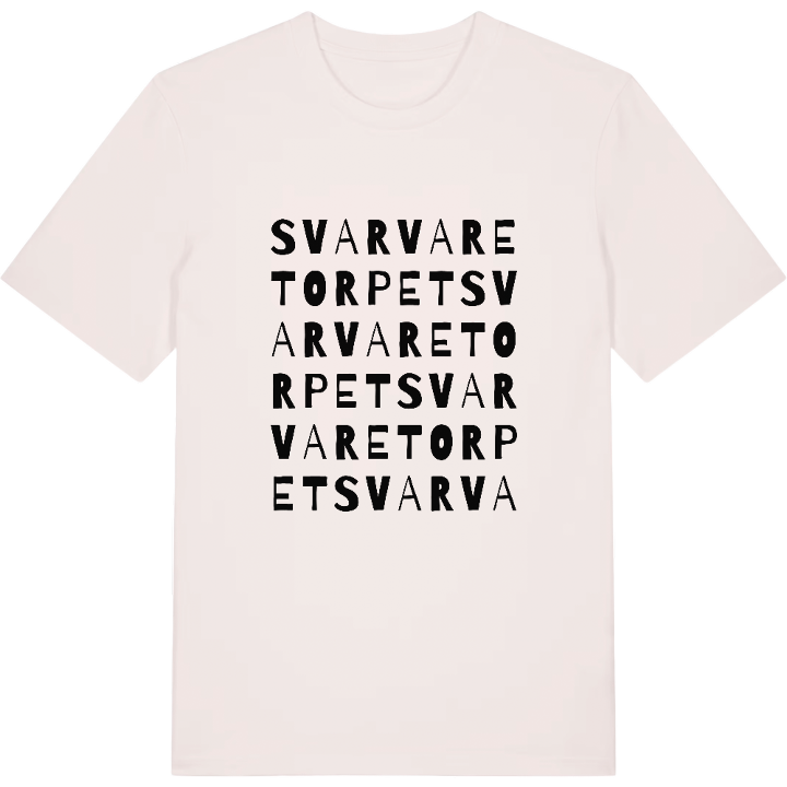 Svarvaretorpet ordlek t-shirt – t-shirt från PinShirt