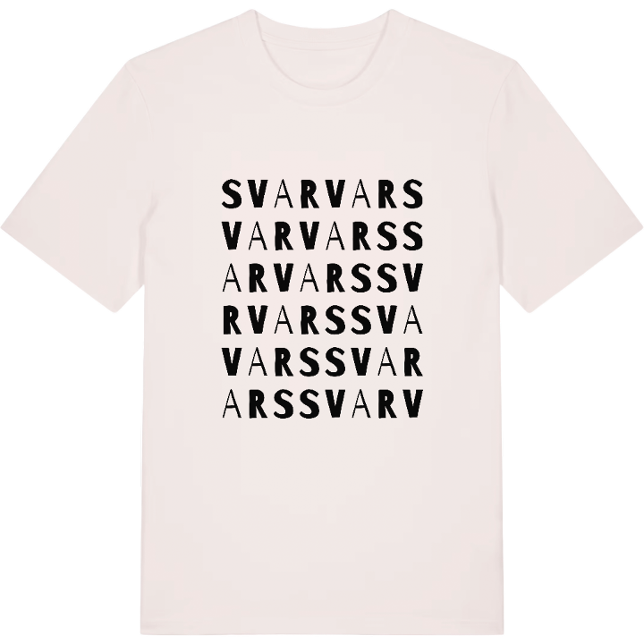 Svarvars ordlek t-shirt – t-shirt från PinShirt