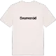 Svarveröd fetstil t-shirt