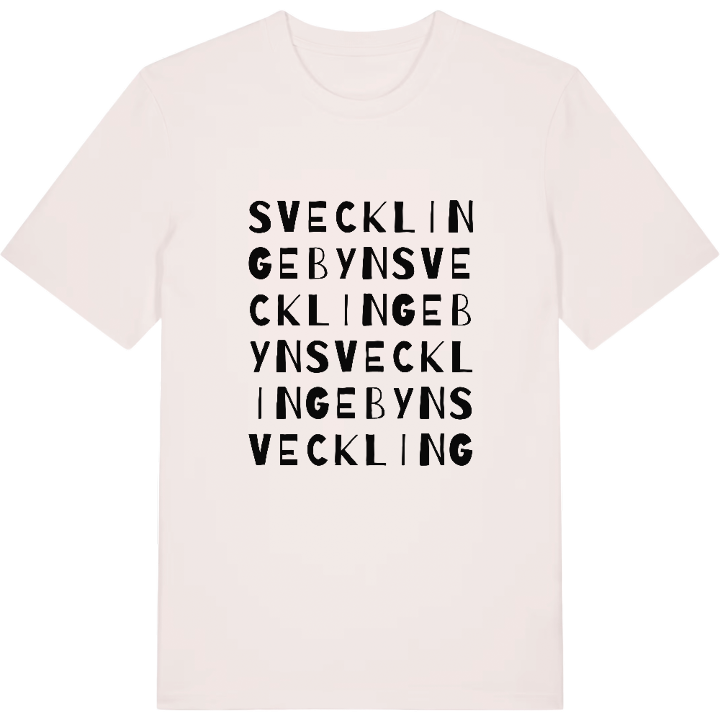 Svecklingebyn ordlek t-shirt – t-shirt från PinShirt