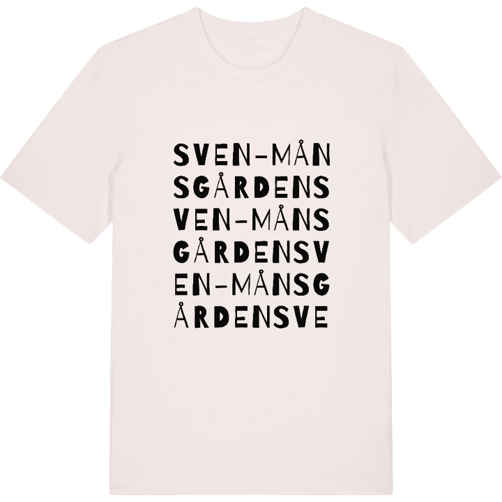 Sven-Månsgården ordlek t-shirt – t-shirt från PinShirt