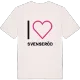 Jag älskar Svenseröd t-shirt stort tryck
