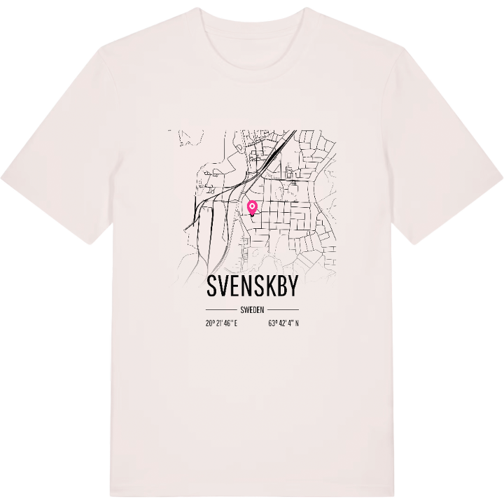 Svenskby karta t-shirt – t-shirt från PinShirt