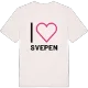Jag älskar Svepen t-shirt stort tryck