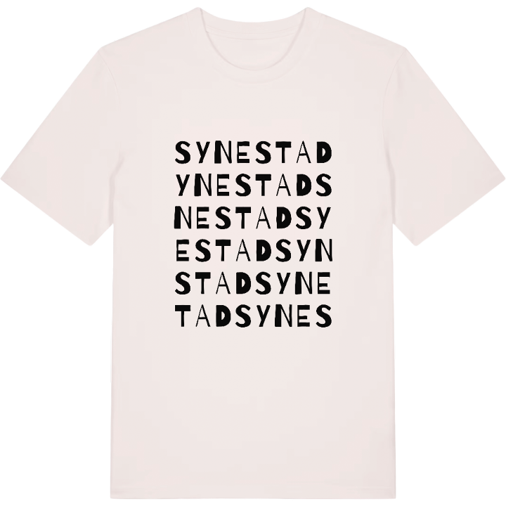 Synestad ordlek t-shirt – t-shirt från PinShirt
