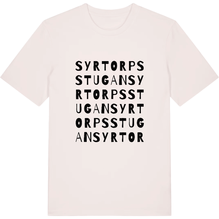 Syrtorpsstugan ordlek t-shirt – t-shirt från PinShirt