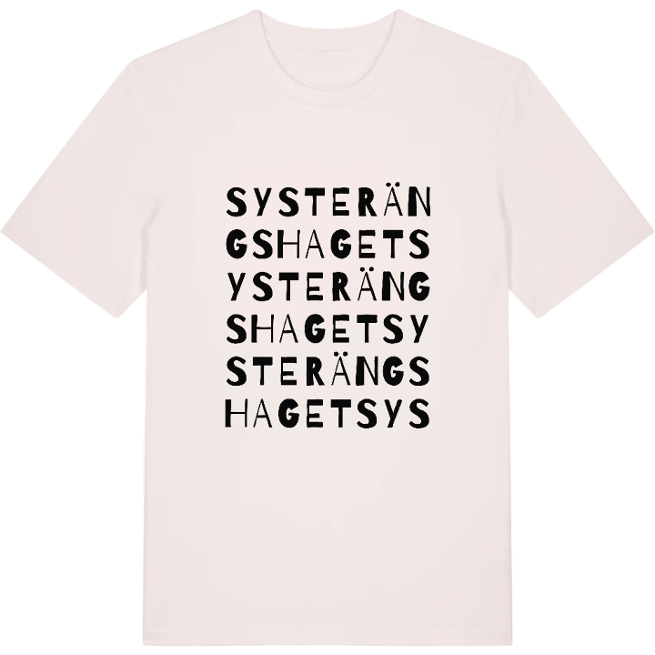 Systerängshaget ordlek t-shirt – t-shirt från PinShirt