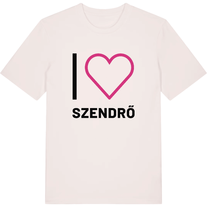 Jag älskar Szendrő t-shirt stort tryck – t-shirt från PinShirt