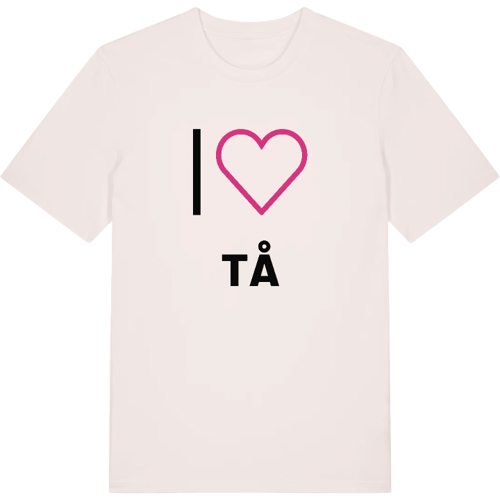Jag älskar Tå t-shirt stort tryck – t-shirt från PinShirt