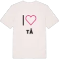 Jag älskar Tå t-shirt stort tryck