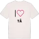 Jag älskar Tå t-shirt stort tryck